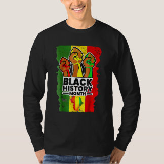 Camiseta Black History Month Melanin Afro African Pride Men