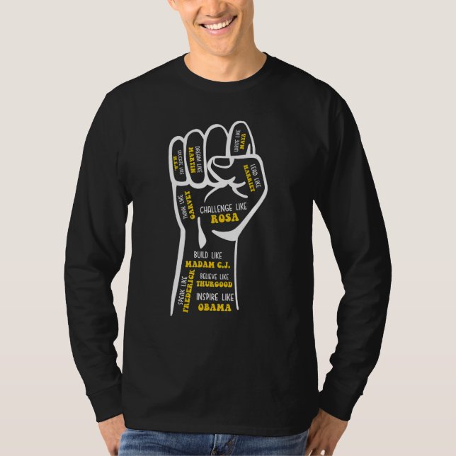 Camiseta Black History Month Melanin Queen African Rise Fis (Anverso)