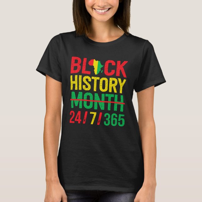 Camiseta Black History Month One Month Cant Hold Our Histor (Anverso)