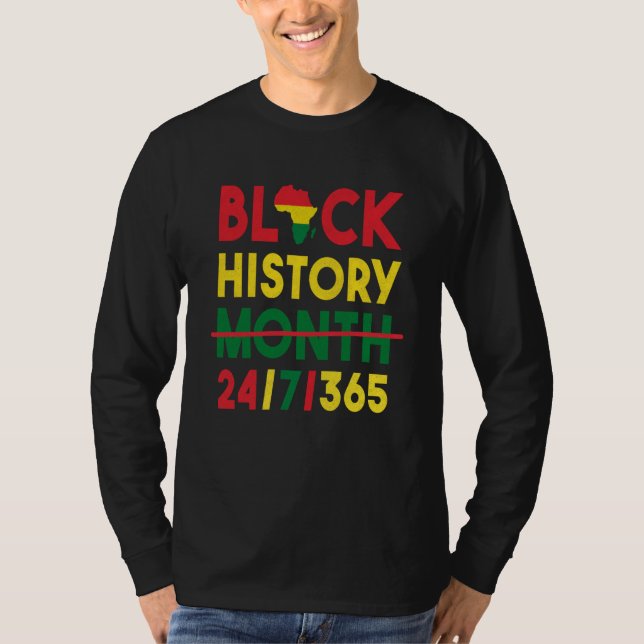 Camiseta Black History Month One Month Cant Hold Our Histor (Anverso)