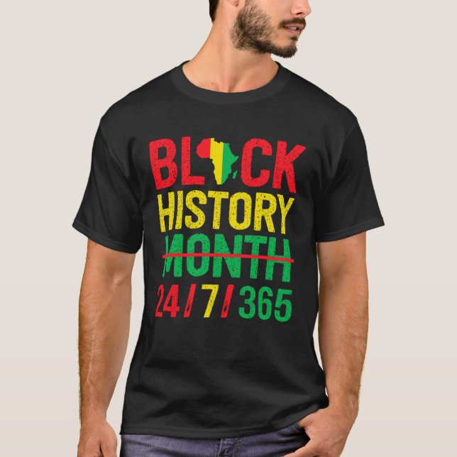 Camiseta Black History Month One Month Cant Hold Our Histor (Anverso)