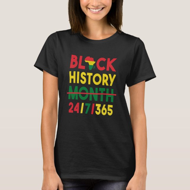 Camiseta Black History Month One Month Cant Hold Our Histor (Anverso)