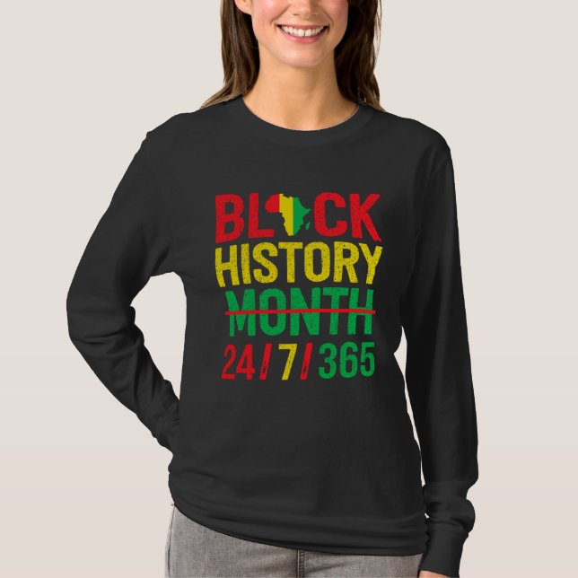 Camiseta Black History Month One Month Cant Hold Our Histor (Anverso)