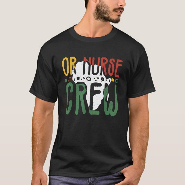 Camiseta Black History Month OR Nurse Crew African Operatin (Anverso)