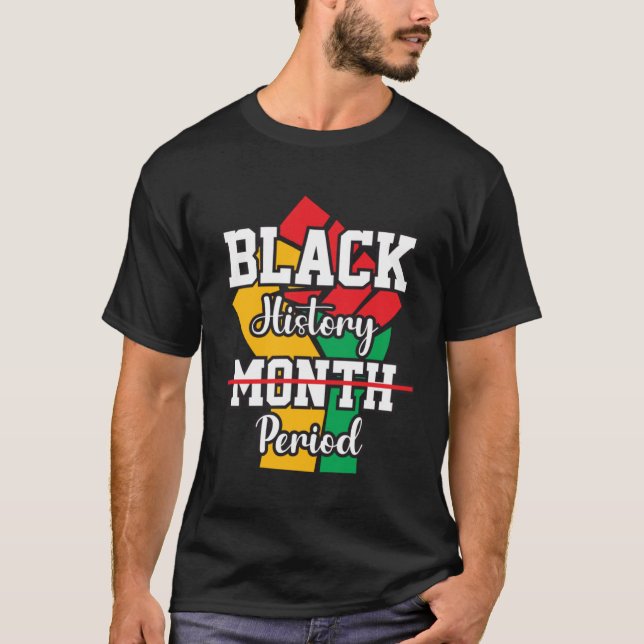 Camiseta Black History Month Period African Pride BHM Women (Anverso)
