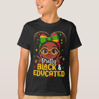 Camiseta Black History Month Pretty Black Educated African 