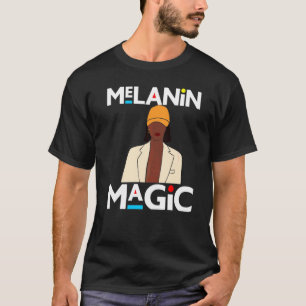 Camiseta Black History Month Sista Melanin Magic Women Aunt