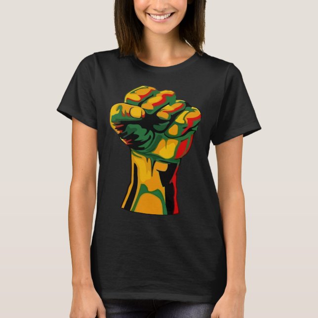 Camiseta Black History Month Strong African For Women Men (Anverso)