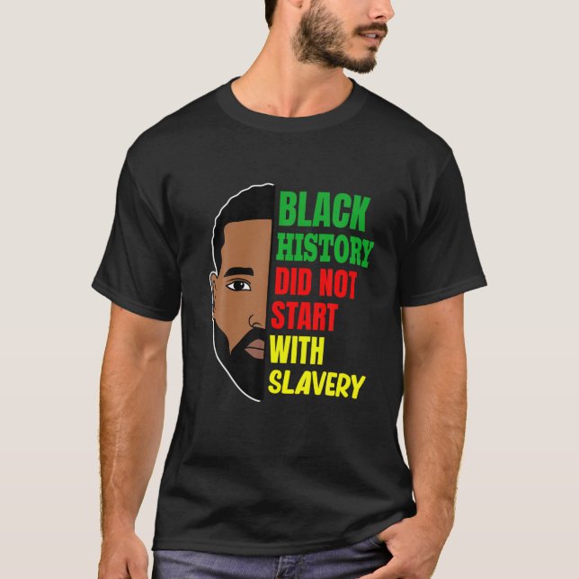 Camiseta Black History Month Strong Black Man Junenth King (Anverso)