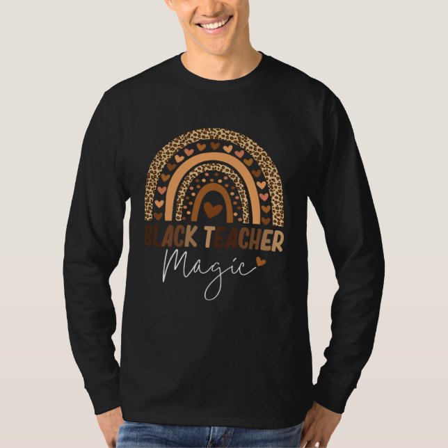 Camiseta Black History Month Teacher Black Teacher Magic (Anverso)