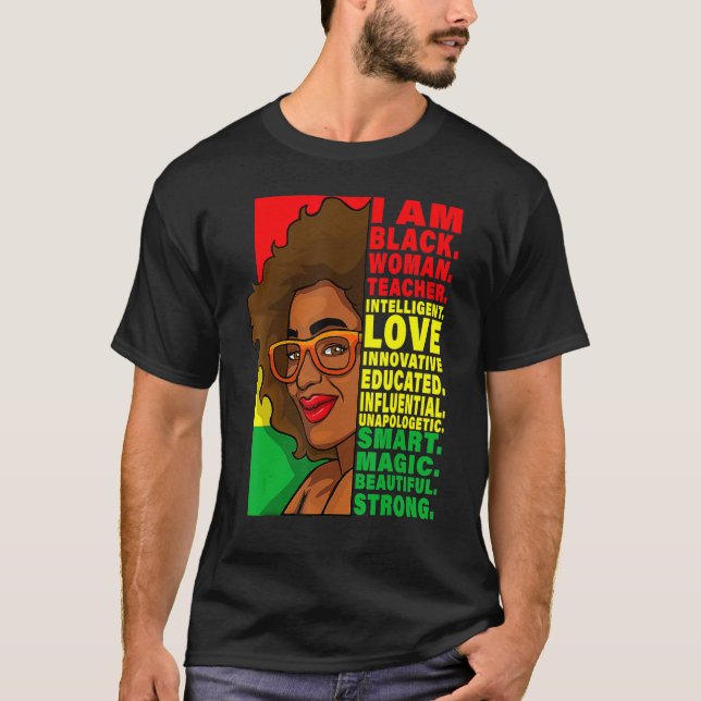 Camiseta Black History Month Teacher Women African Teachers (Anverso)