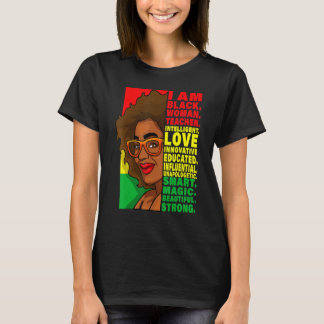Camiseta Black History Month Teacher Women African Teachers