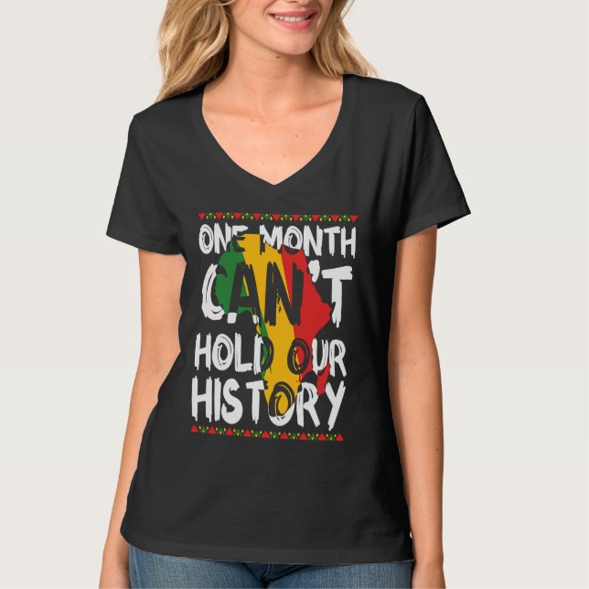 Camiseta Black History Month USA Afro America African  1 (Anverso)