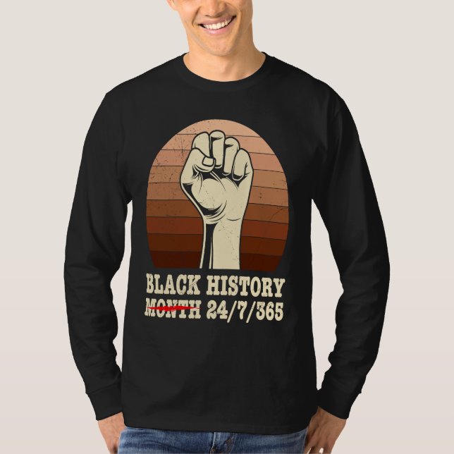 Camiseta Black History Month USA History America African (Anverso)
