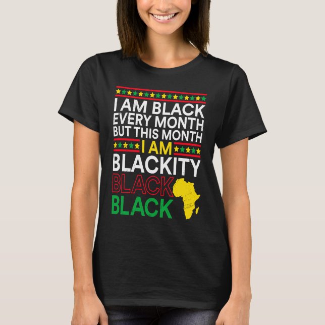 Camiseta Black History Month USA History America African (Anverso)