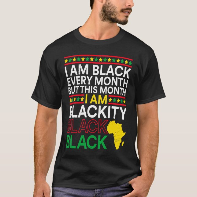 Camiseta Black History Month USA History America African (Anverso)