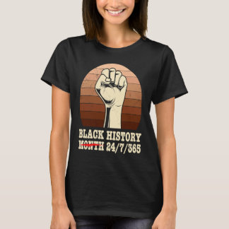 Camiseta Black History Month USA History America African