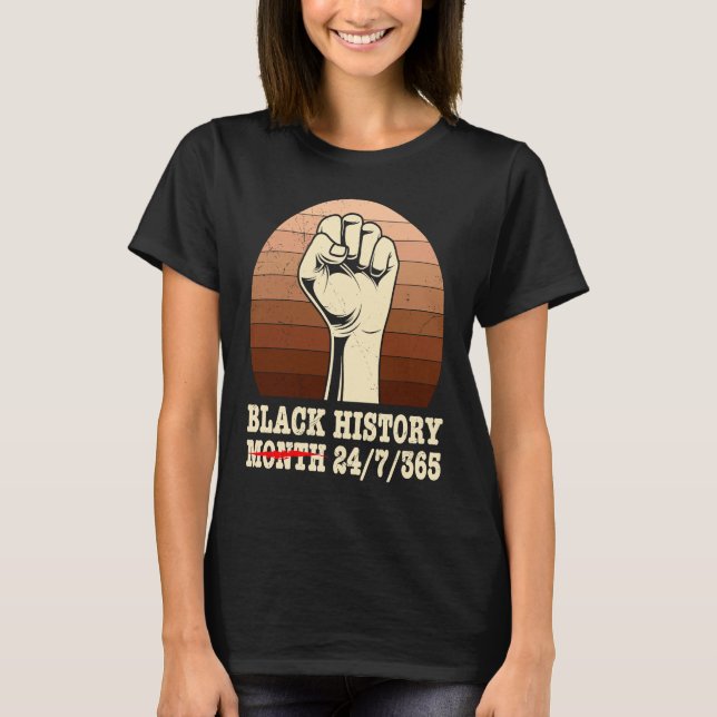 Camiseta Black History Month USA History America African (Anverso)