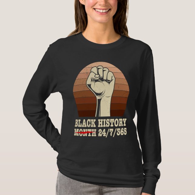 Camiseta Black History Month USA History America African (Anverso)