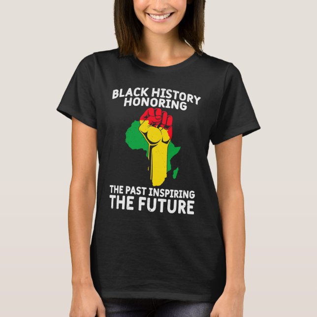 Camiseta Black History Month USA History America African  1 (Anverso)