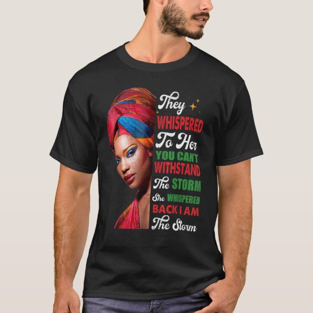 Camiseta Black History Month Women African Afro I Am The St (Anverso)