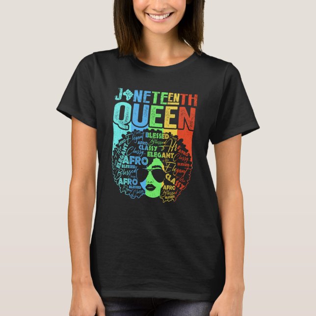 Camiseta Black History Month Women Educated Strong Black Qu (Anverso)