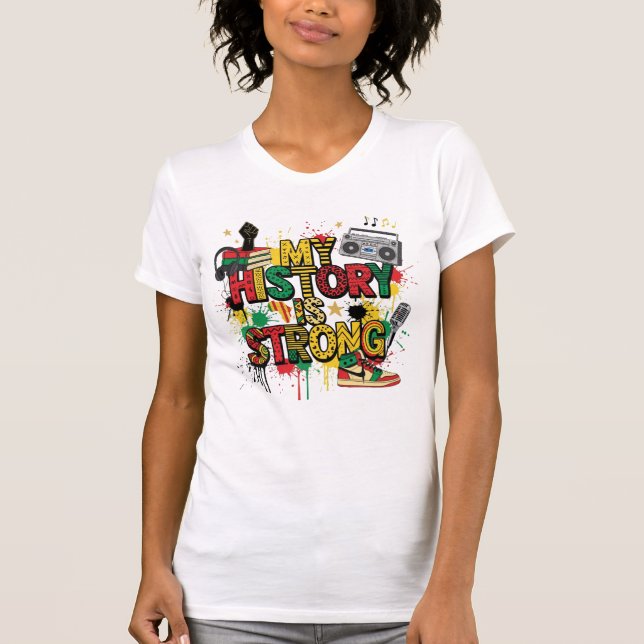 Camiseta Black History Month Womens Strong Activism  (Anverso)