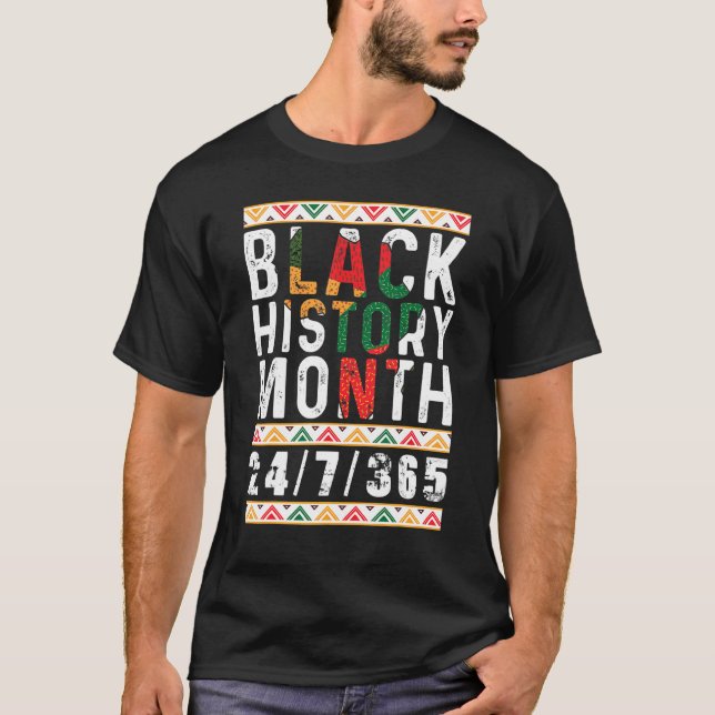 Camiseta Black History Proud African Black History Month (Anverso)