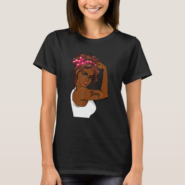 Camiseta Black History Strong Women Black History Month Afr (Anverso)