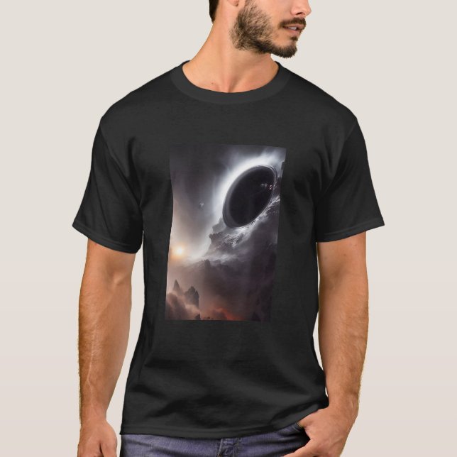 Camiseta Black Hole In A Galaxy Universe Space Science (Anverso)