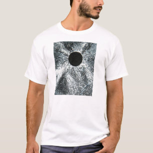 Camiseta Black Hole, luz masculina