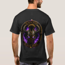 Black Horn – Dark Fantasy Warrior Helmet Purple Li