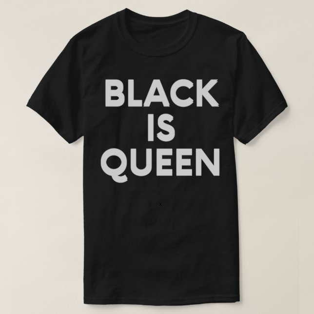 Camiseta Black is Queen  (Diseño del anverso)
