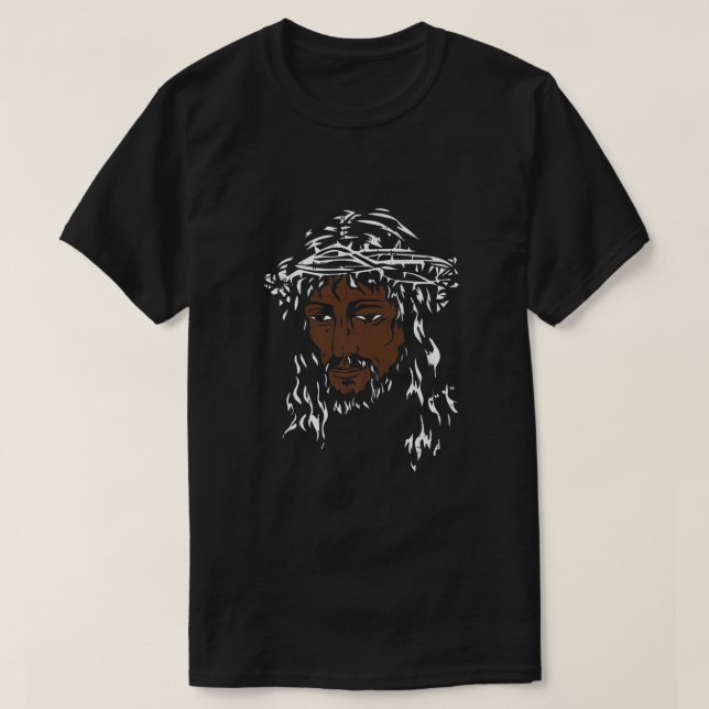 Camiseta Black Jesus Black History Mono BLM Melanin Christ (Diseño del anverso)