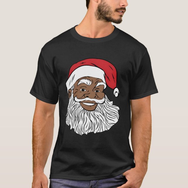 Camiseta Black Jolly Santa Fun (Anverso)