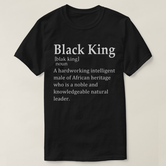 Camiseta black king (Diseño del anverso)