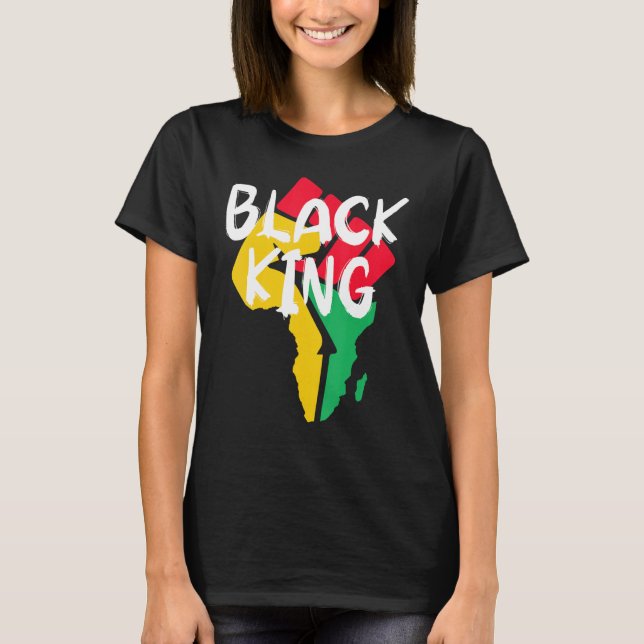 Camiseta Black King Black History Month African American Bl (Anverso)
