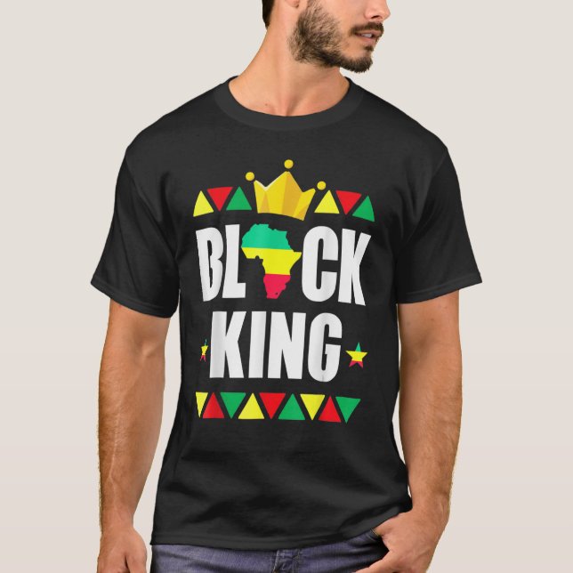 Camiseta Black King Black Power Black History Mono (Anverso)