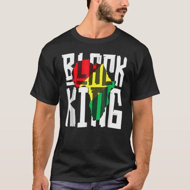 Camiseta Black King Black Power Black History Mono (Anverso)