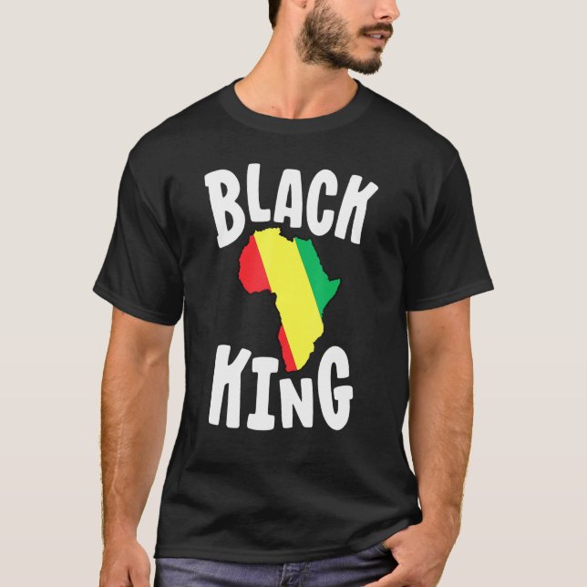 Camiseta Black King For Boys Black History Month Africa Pri (Anverso)