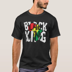 Camiseta Black King For Boys Men History Month Africa Triba