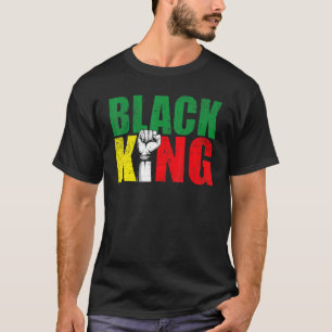Camiseta Black King SHirt para hombres niños Mes de histori