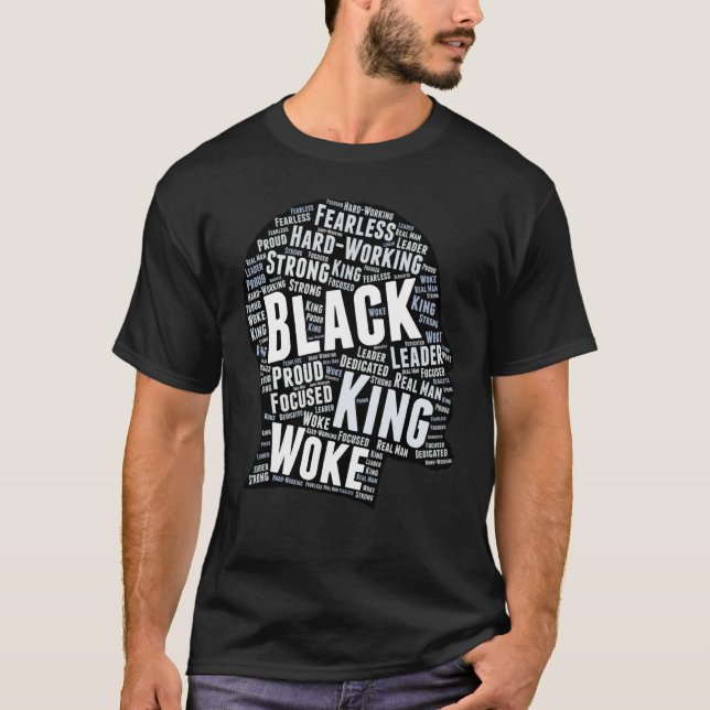 Camiseta Black King Unapologetic African American Father's  (Anverso)