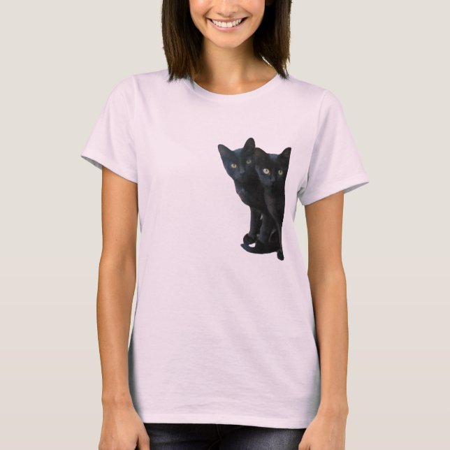 Camiseta Black kittens (Anverso)