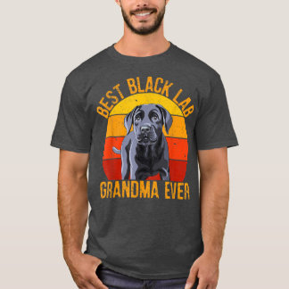 Camiseta Black Lab Abuela Labrador Recuperador Retro de Vin