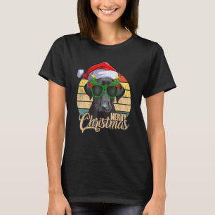 Camiseta Black Lab Labrador Árbol de Navidad Luz Pajama Per
