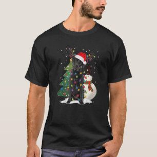 Camiseta Black Lab Labrador Árbol de Navidad Luz Pajama Per