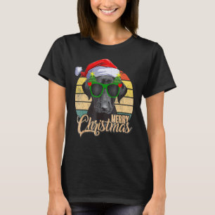 Camiseta Black Lab Labrador Árbol de Navidad Luz Pajama Per