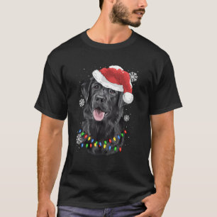 Camiseta Black Lab Labrador Árbol de Navidad Luz Pajama Per