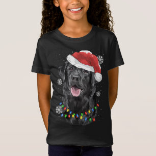 Camiseta Black Lab Labrador Árbol de Navidad Luz Pajama Per